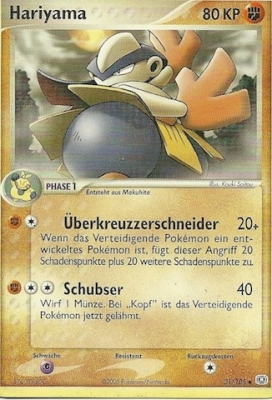 Hariyama 31 — EX Emerald (German Pokémon TCG card)