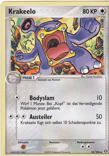 Krakeelo 35 — EX Emerald (German Pokémon TCG card)