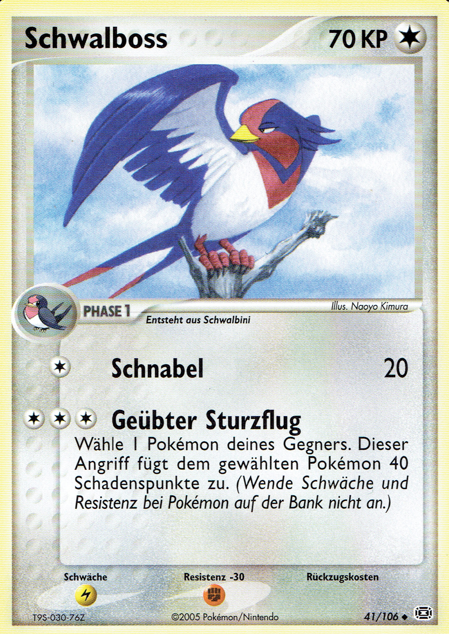 Schwalboss 41 — EX Emerald (German Pokémon TCG card)