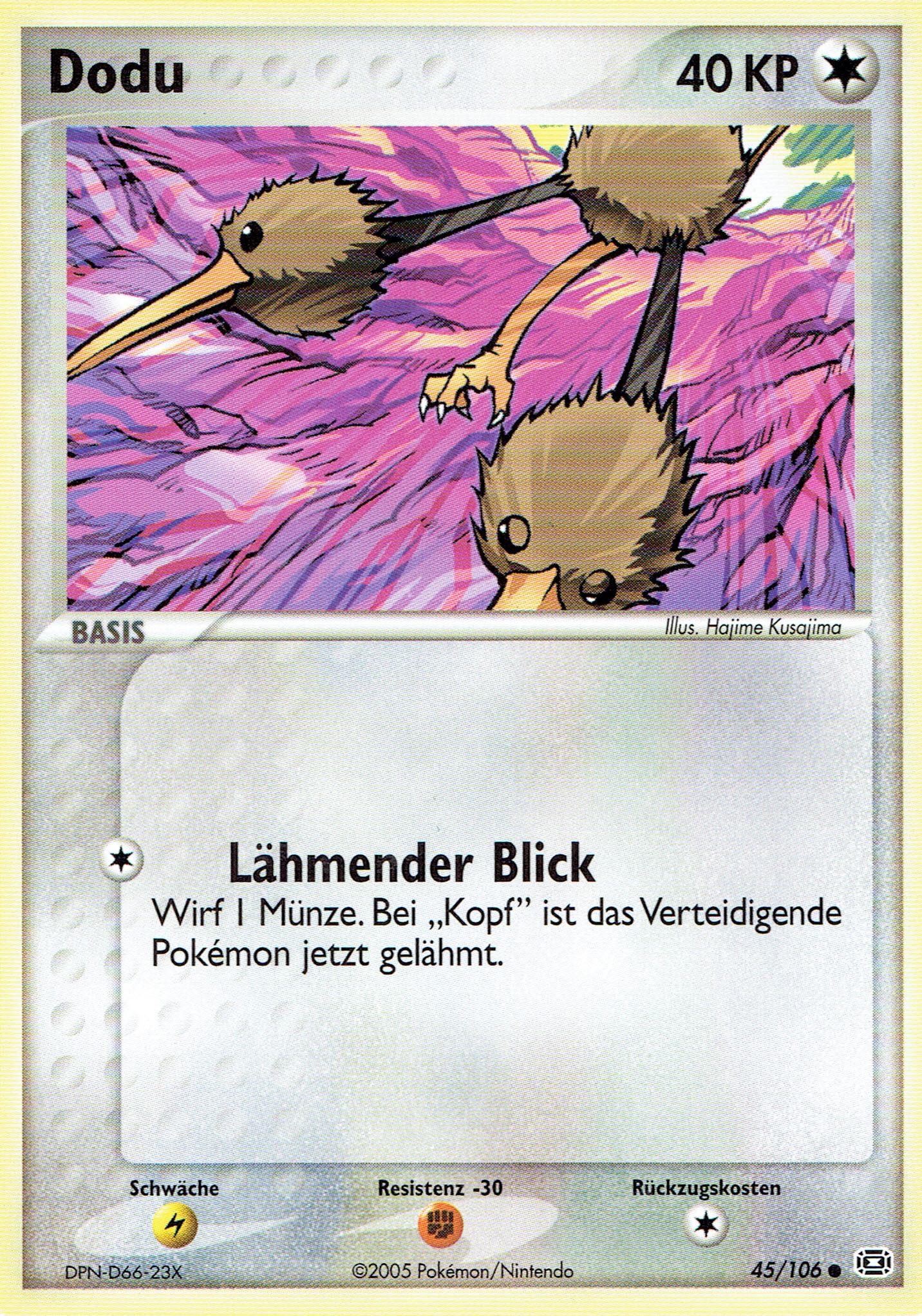 Dodu 45 — EX Emerald (German Pokémon TCG card)