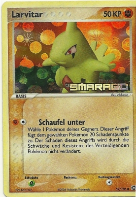 Larvitar 52 — EX Emerald (German Pokémon TCG card)