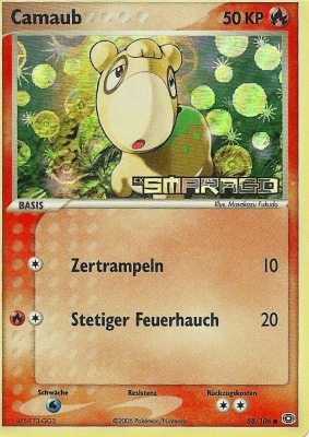 Camaub 58 — EX Emerald (German Pokémon TCG card)