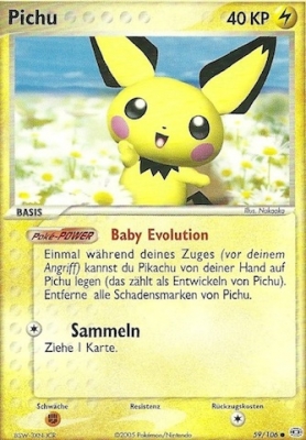 Pichu 59 — EX Emerald (German Pokémon TCG card)