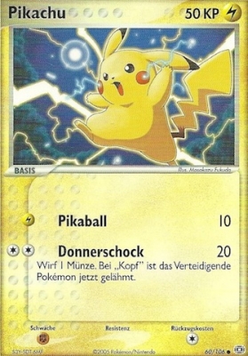 Pikachu 60 — EX Emerald (German Pokémon TCG card)
