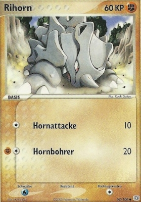 Rihorn 62 — EX Emerald (German Pokémon TCG card)