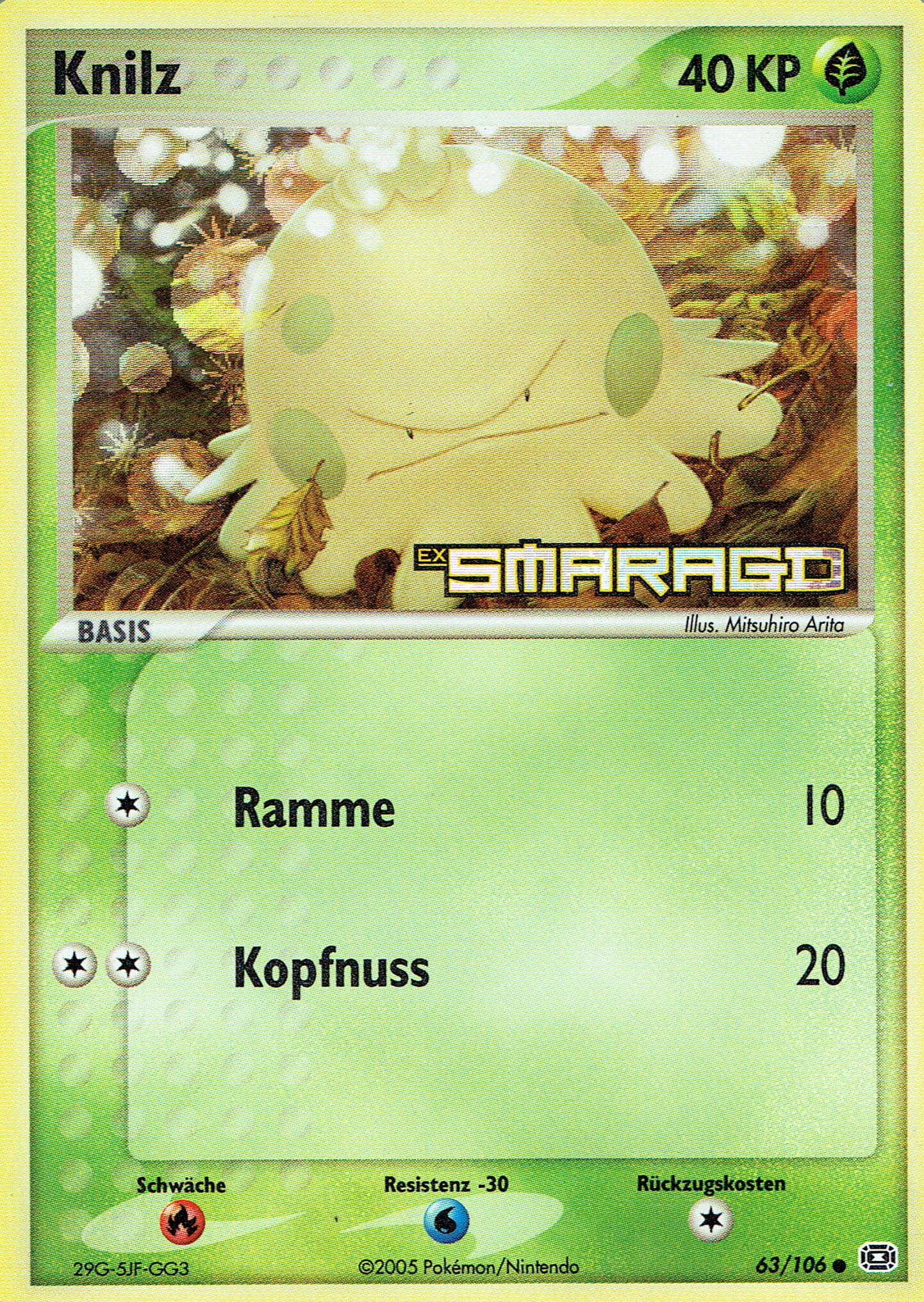 Knilz 63 — EX Emerald (German Pokémon TCG card)