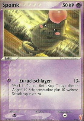 Spoink 65 — EX Emerald (German Pokémon TCG card)