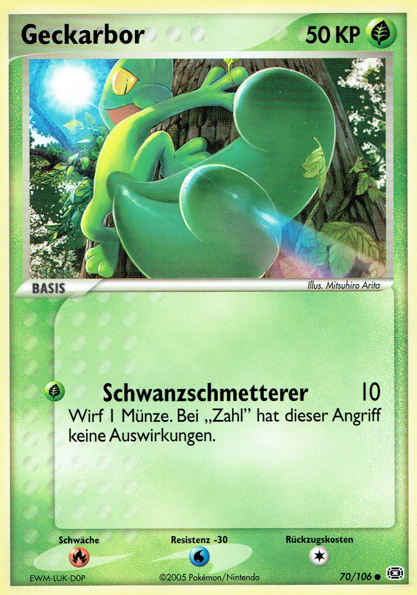 Geckarbor 70 — EX Emerald (German Pokémon TCG card)