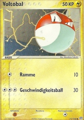 Voltobal 71 — EX Emerald (German Pokémon TCG card)