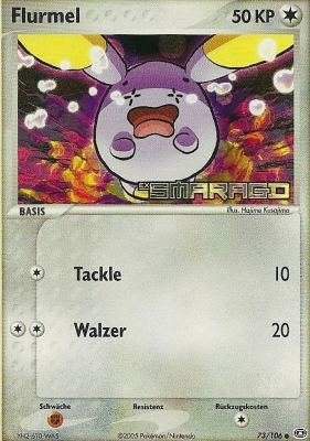 Flurmel 73 — EX Emerald (German Pokémon TCG card)