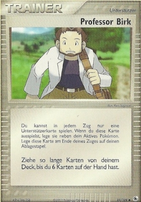 Professor Birk 82 — EX Emerald (German Pokémon TCG card)