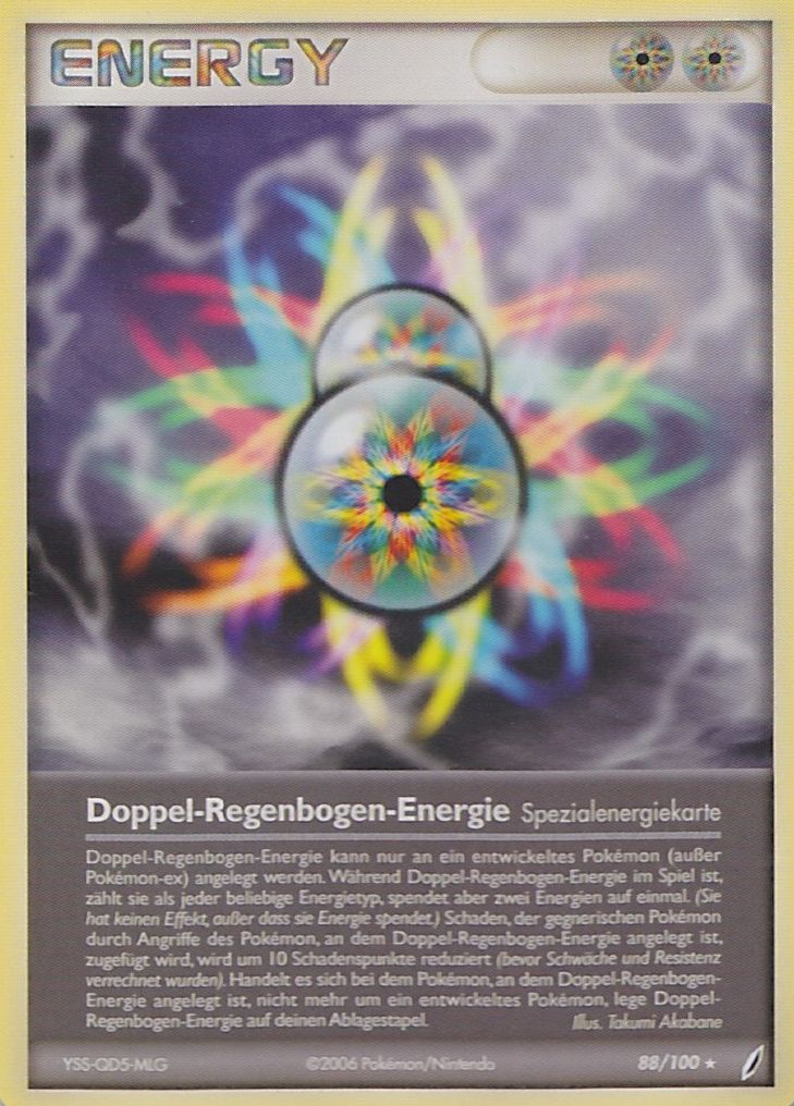 Doppelte Regenbogen Energie 87 — EX Emerald (German Pokémon TCG card)