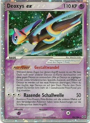 Deoxys ex 93 — EX Emerald (German Pokémon TCG card)