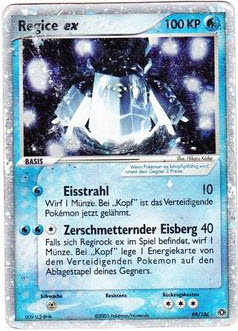 Regice ex 98 — EX Emerald (German Pokémon TCG card)