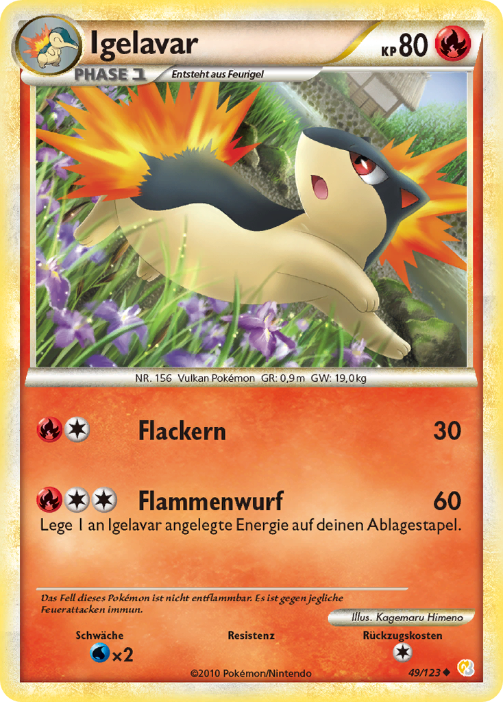 Igelavar 49 — HeartGold SoulSilver (German Pokémon TCG card)
