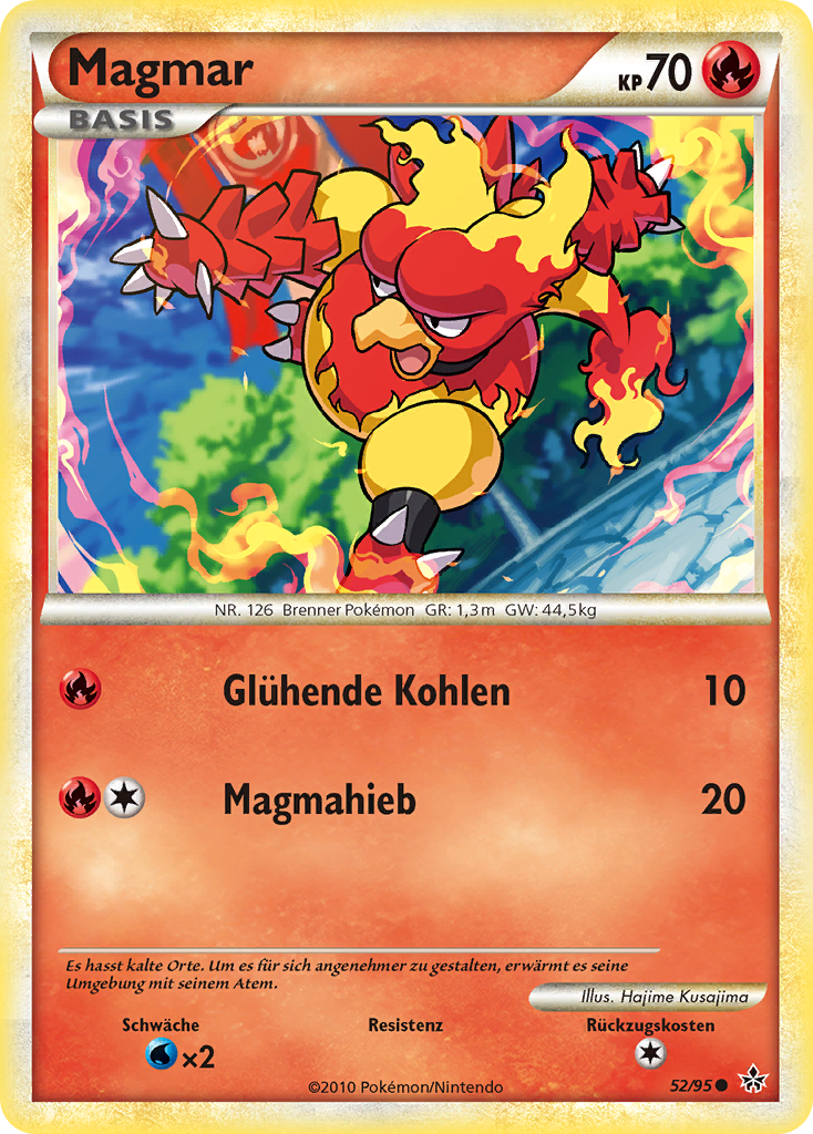 Magmar 52 — Entfesselt (German Pokémon TCG card)