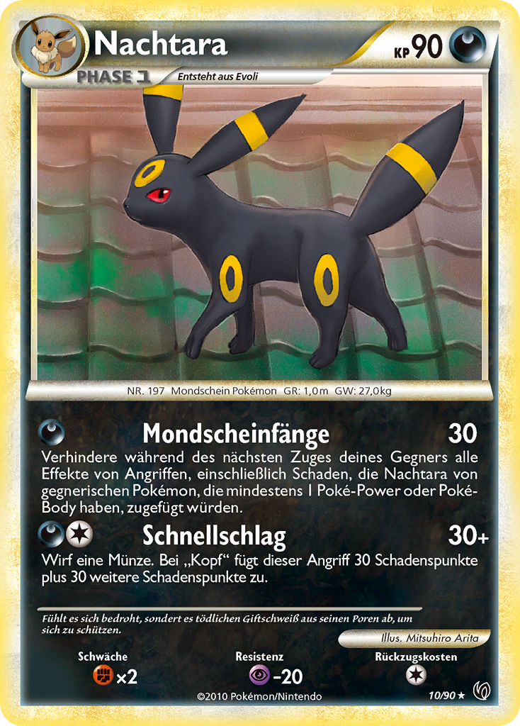 Nachtara 10 — Unerschrocken (German Pokémon TCG card)