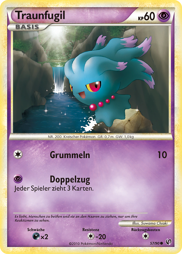 Traunfugil 57 — Unerschrocken (German Pokémon TCG card)