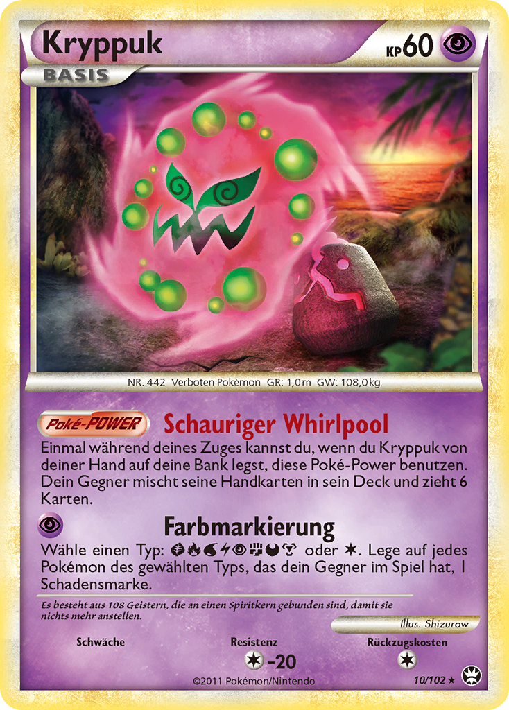 Kryppuk 10 — Triumphant (German Pokémon TCG card)