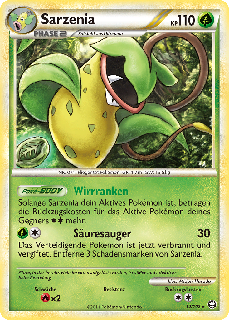 Sarzenia 12 — Triumphant (German Pokémon TCG card)