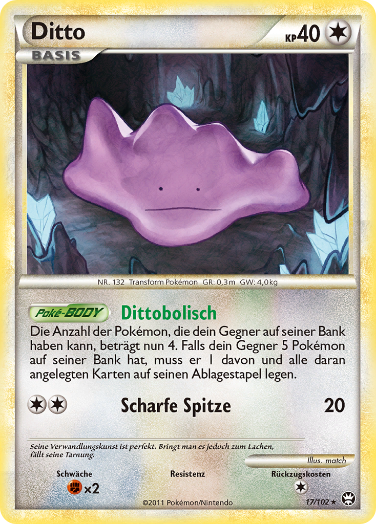 Ditto 17 — Triumphant (German Pokémon TCG card)
