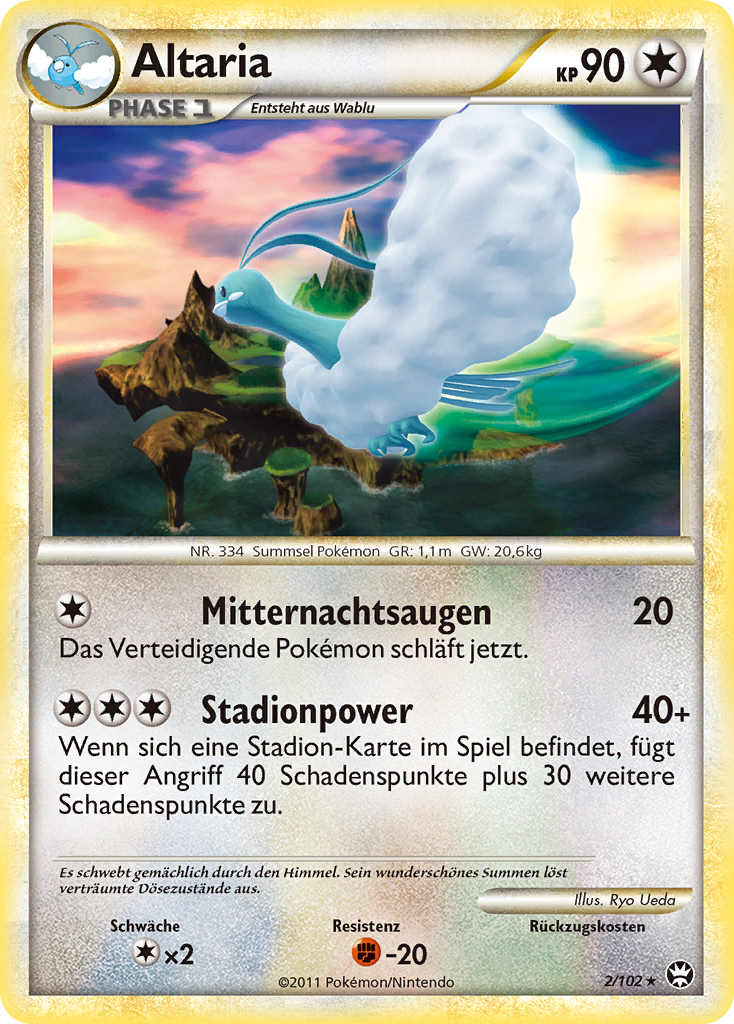 Altaria 2 — Triumphant (German Pokémon TCG card)