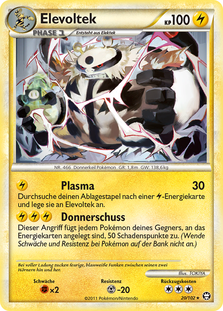 Elevoltek 20 — Triumphant (German Pokémon TCG card)
