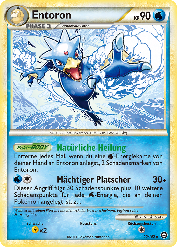 Entoron 22 — Triumphant (German Pokémon TCG card)
