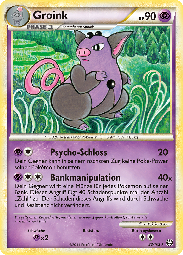 Groink 23 — Triumphant (German Pokémon TCG card)