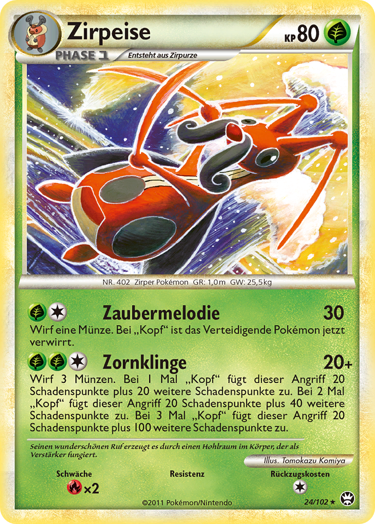 Zirpeise 24 — Triumphant (German Pokémon TCG card)