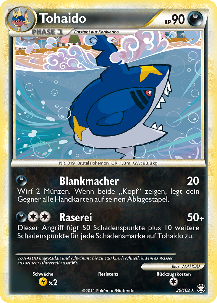 Tohaido 30 — Triumphant (German Pokémon TCG card)
