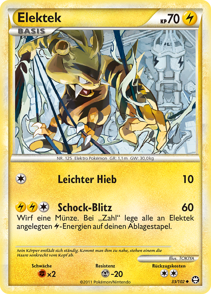 Elektek 33 — Triumphant (German Pokémon TCG card)