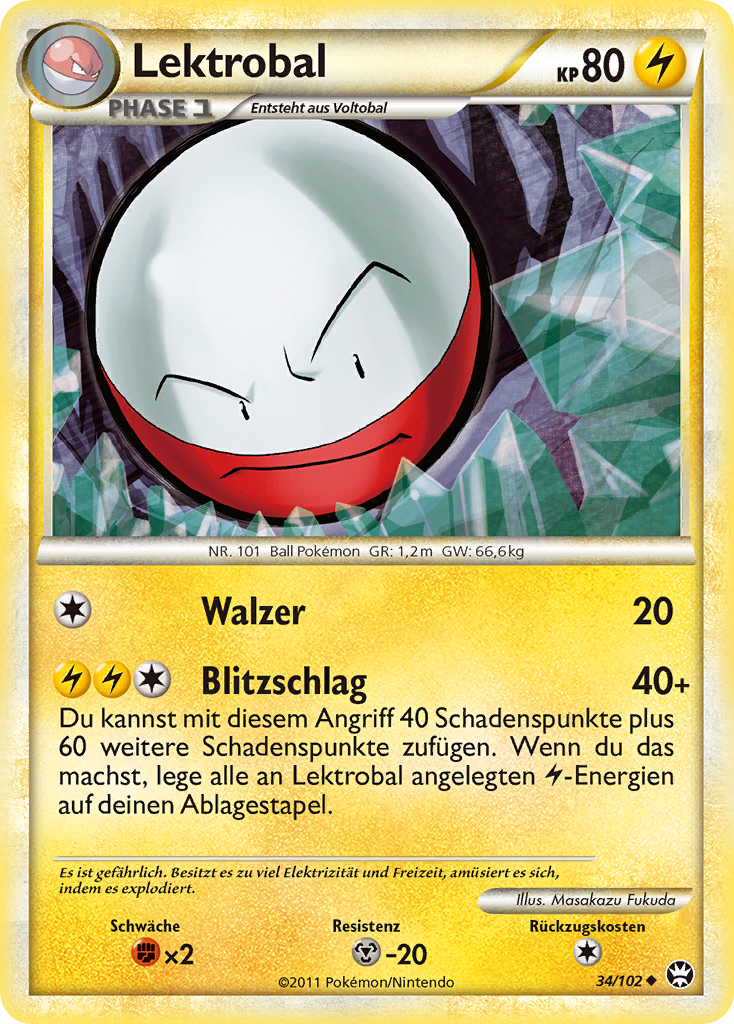 Lektrobal 34 — Triumphant (German Pokémon TCG card)