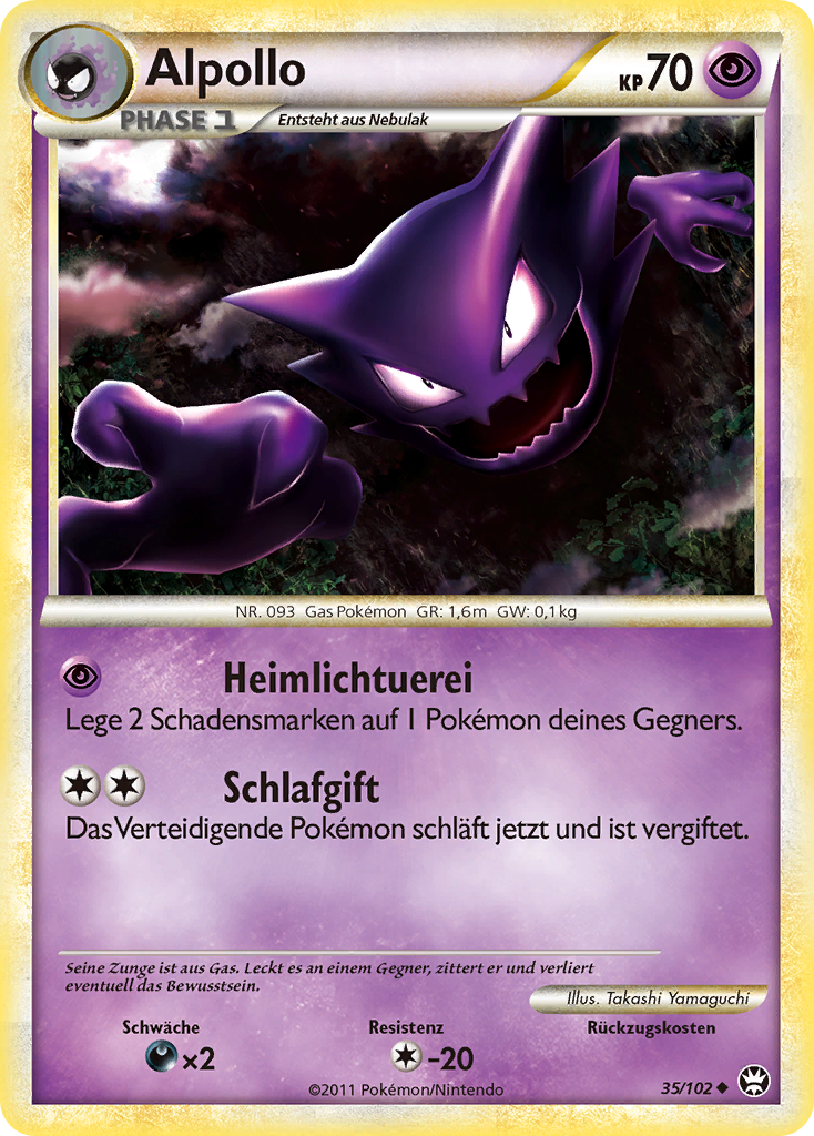 Alpollo 35 — Triumphant (German Pokémon TCG card)