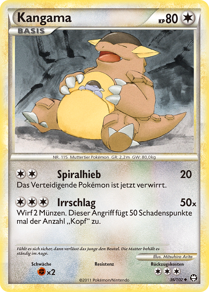 Kangama 36 — Triumphant (German Pokémon TCG card)