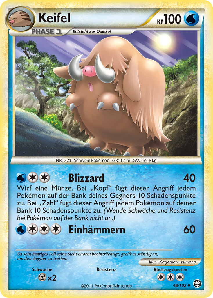 Keifel 48 — Triumphant (German Pokémon TCG card)