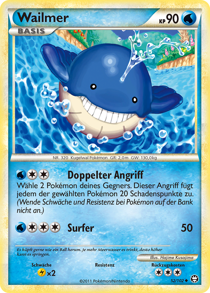 Wailmer 52 — Triumphant (German Pokémon TCG card)