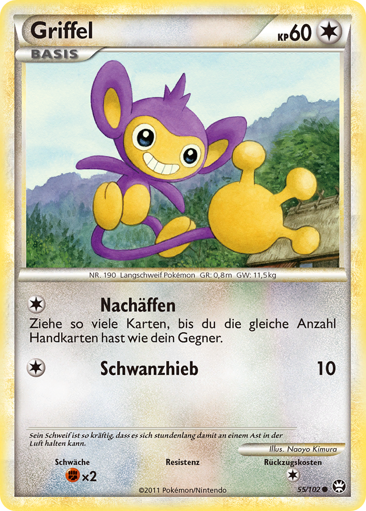 Griffel 55 — Triumphant (German Pokémon TCG card)