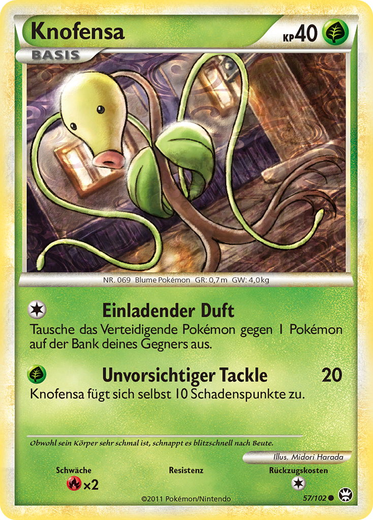Knofensa 57 — Triumphant (German Pokémon TCG card)