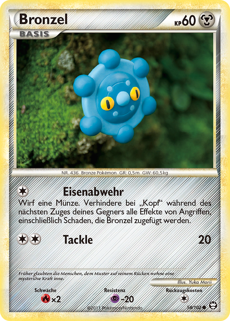 Bronzel 58 — Triumphant (German Pokémon TCG card)