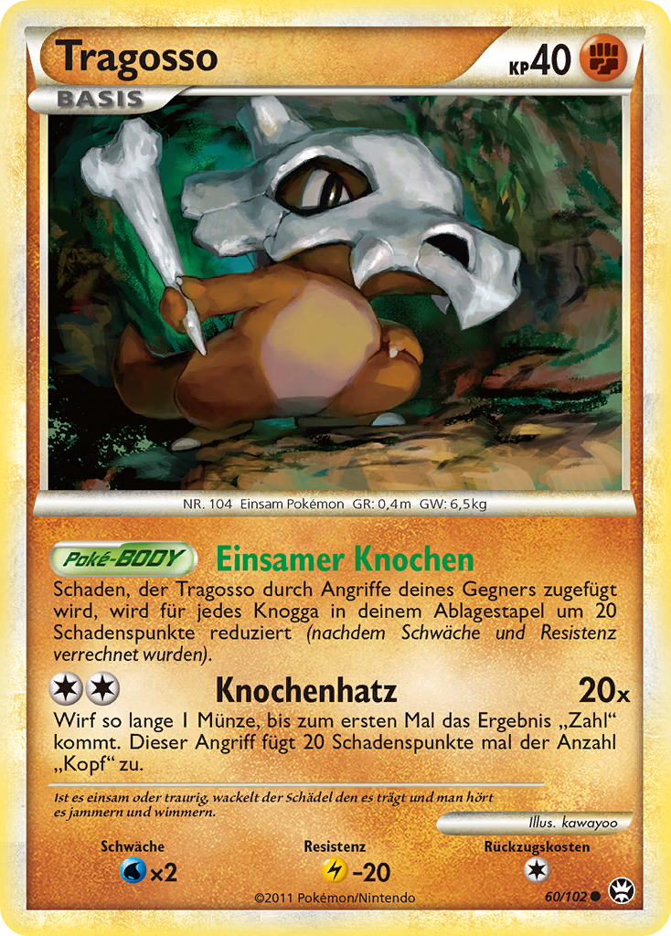 Tragosso 60 — Triumphant (German Pokémon TCG card)