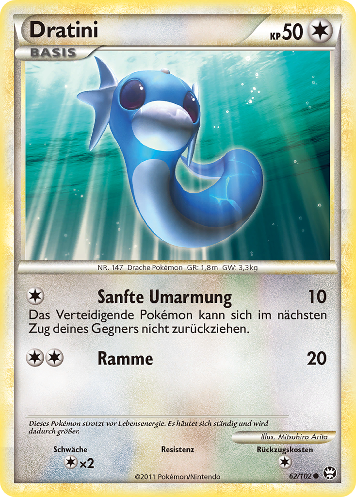 Dratini 62 — Triumphant (German Pokémon TCG card)