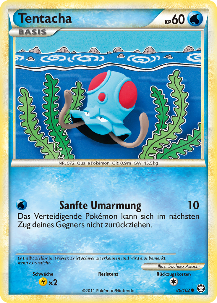 Tentacha 80 — Triumphant (German Pokémon TCG card)