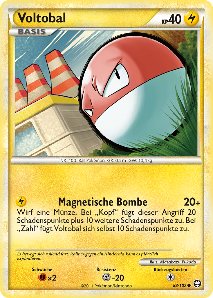 Voltobal 83 — Triumphant (German Pokémon TCG card)