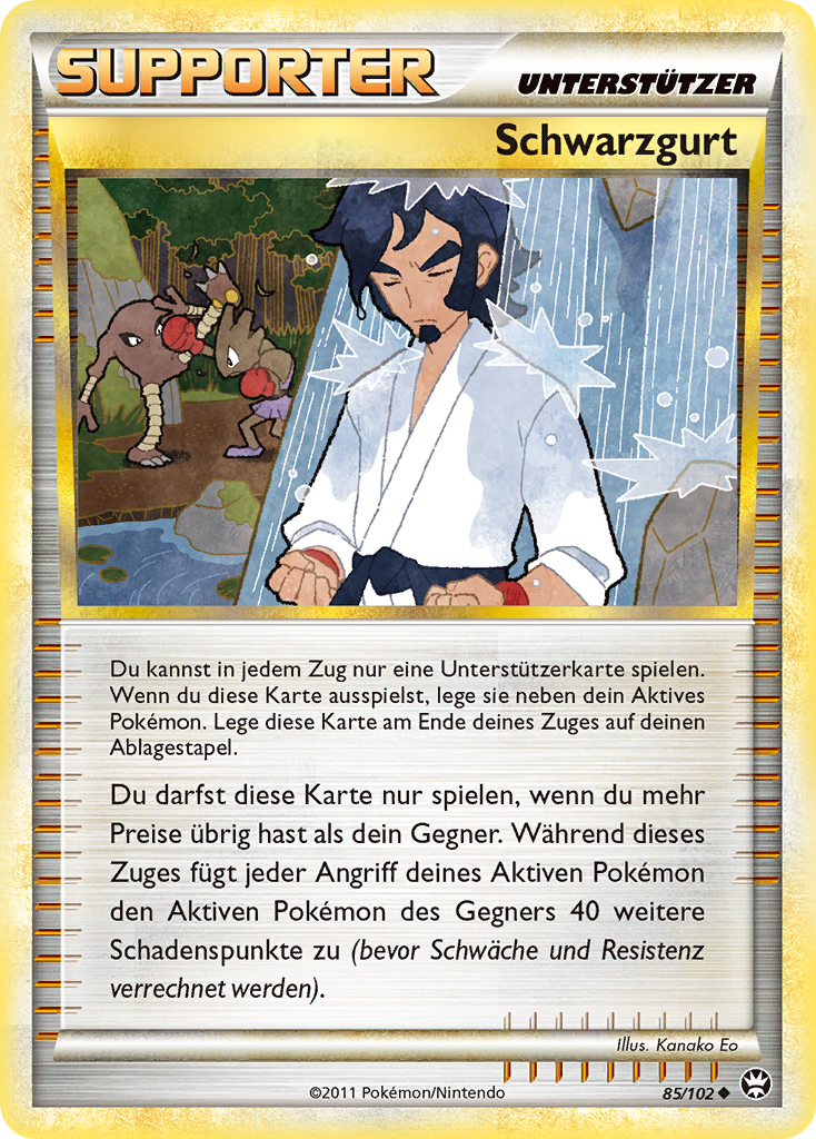 Schwarzgurt 85 — Triumphant (German Pokémon TCG card)