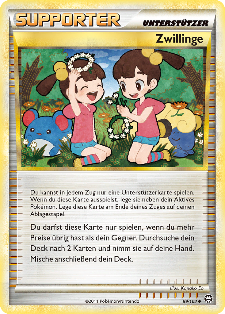 Zwillinge 89 — Triumphant (German Pokémon TCG card)