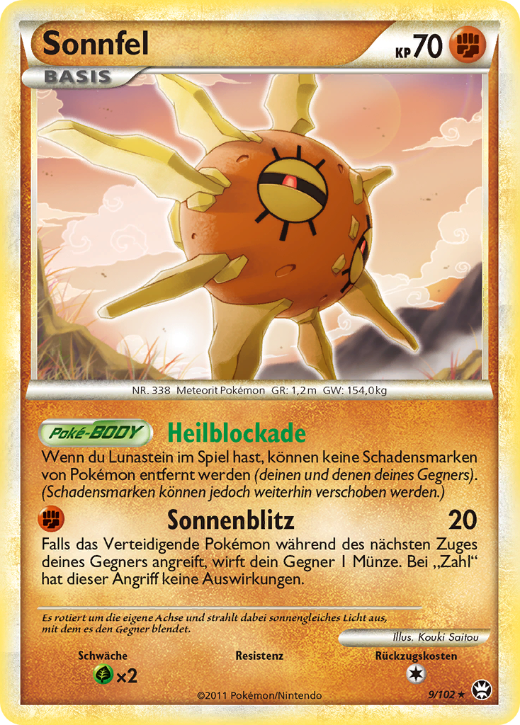Sonnfel 9 — Triumphant (German Pokémon TCG card)