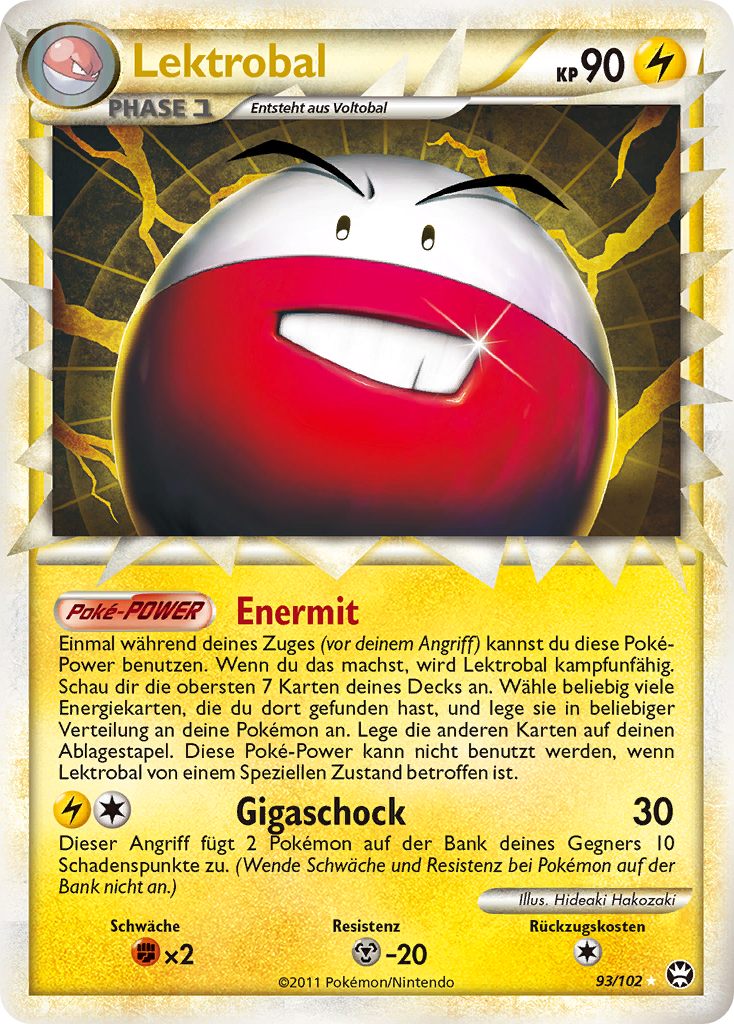 Lektrobal 93 — Triumphant (German Pokémon TCG card)
