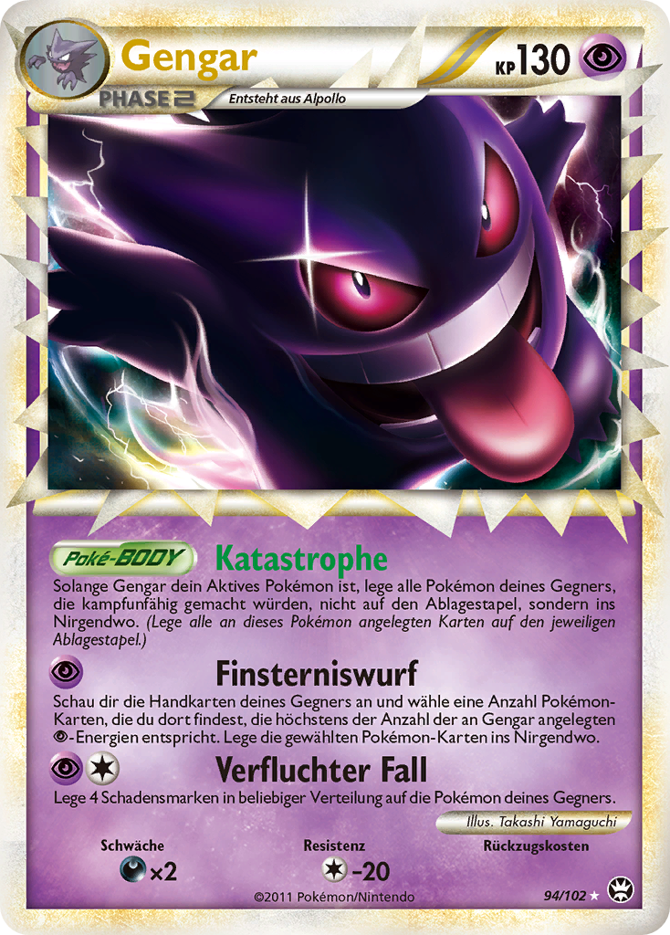 Gengar 94 — Triumphant (German Pokémon TCG card)