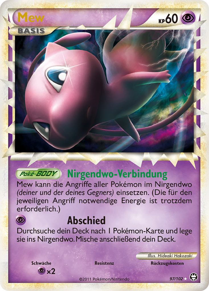 Mew 97 — Triumphant (German Pokémon TCG card)